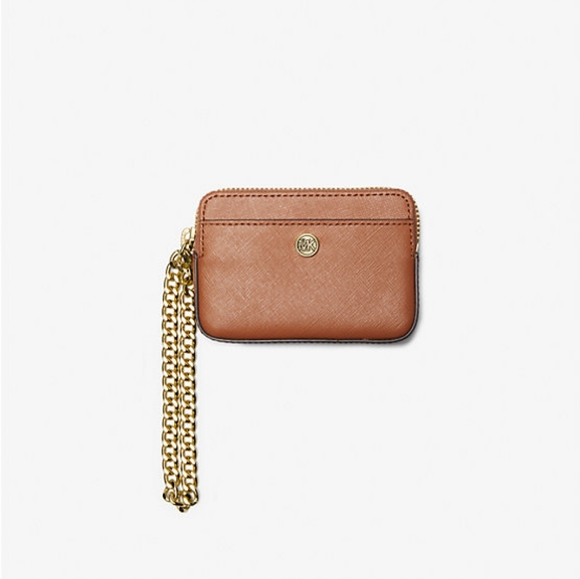 Medium Soffiano Leather Chain Card Case - Picture 2 of 8